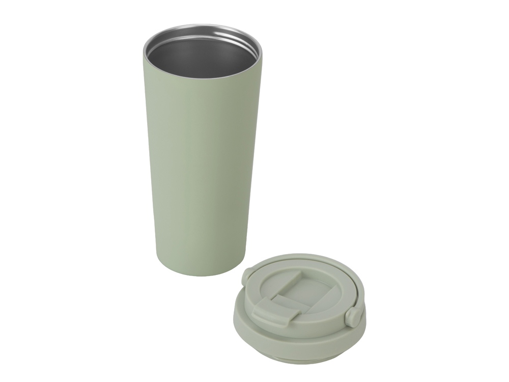 Вакуумная термокружка Grant, soft-touch, тубус (оливковый)  (Изображение 3)