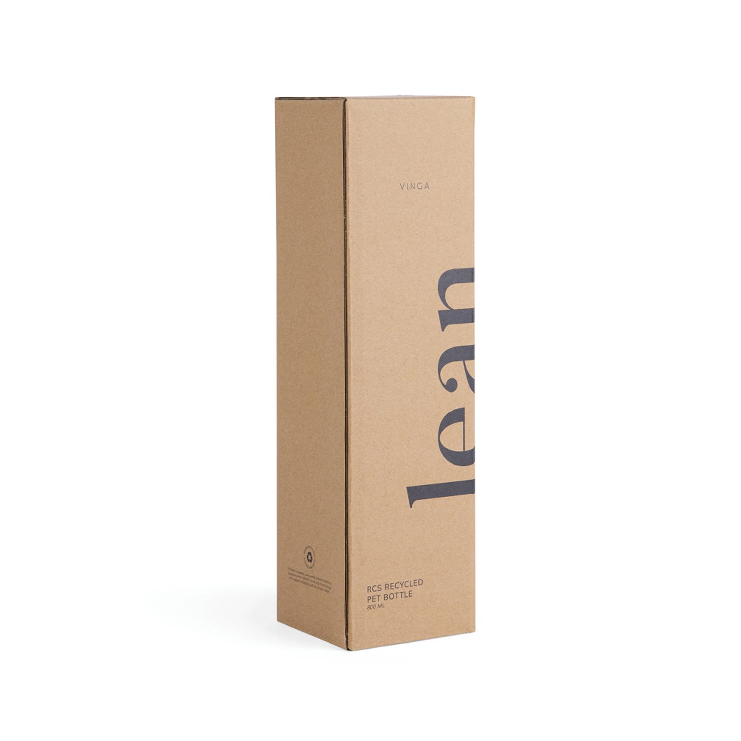 Бутылка для воды VINGA Lean из rPET RCS, 800 мл (Изображение 3)