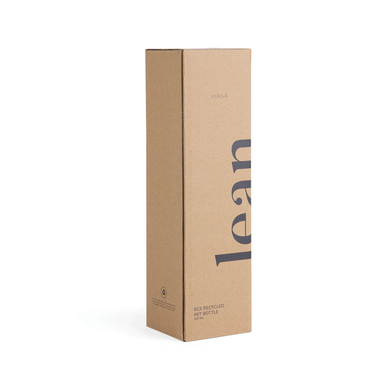 Бутылка для воды VINGA Lean из rPET RCS, 800 мл (Изображение 3)