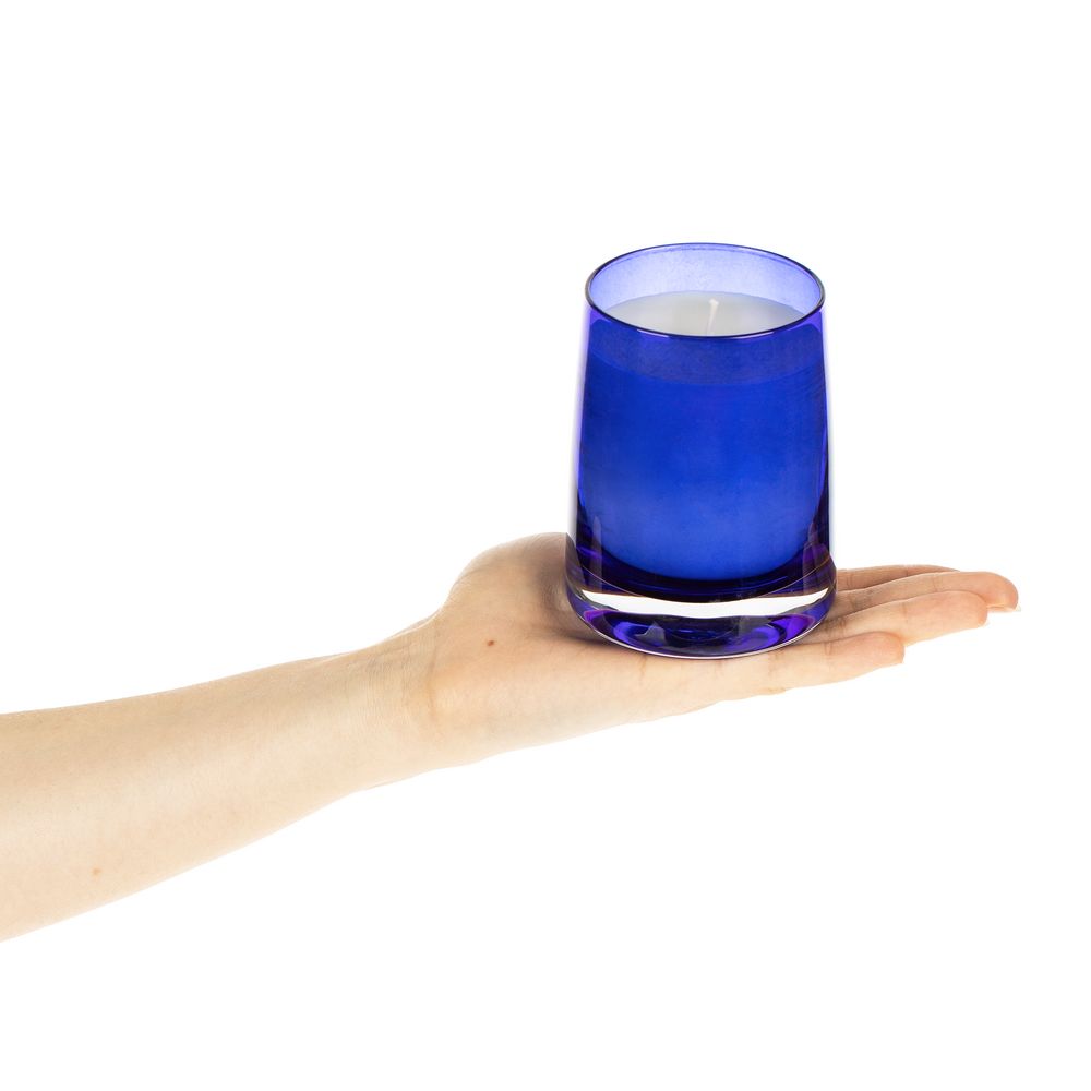 Ароматическая свеча Fragnola, пряная древесина и кардамон, темно-синяя (Изображение 2)