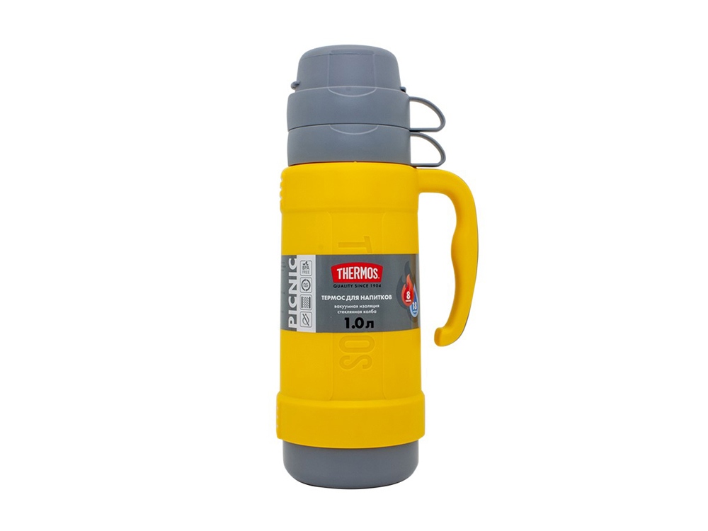 Термос со стеклянной колбой тм THERMOS PICNIC 40 Series Yellow 0,5L (Изображение 6)