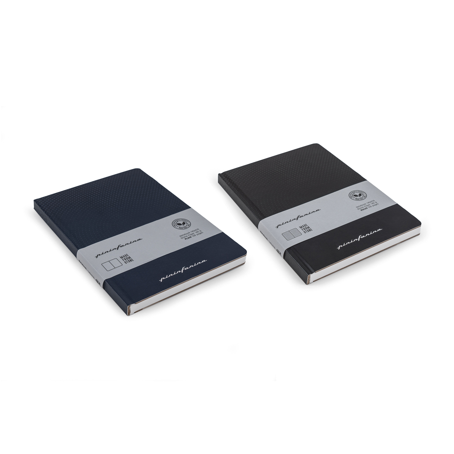 Блокнот линованный Pininfarina из каменной бумаги в твердой обложке, А5, черный (Изображение 6)