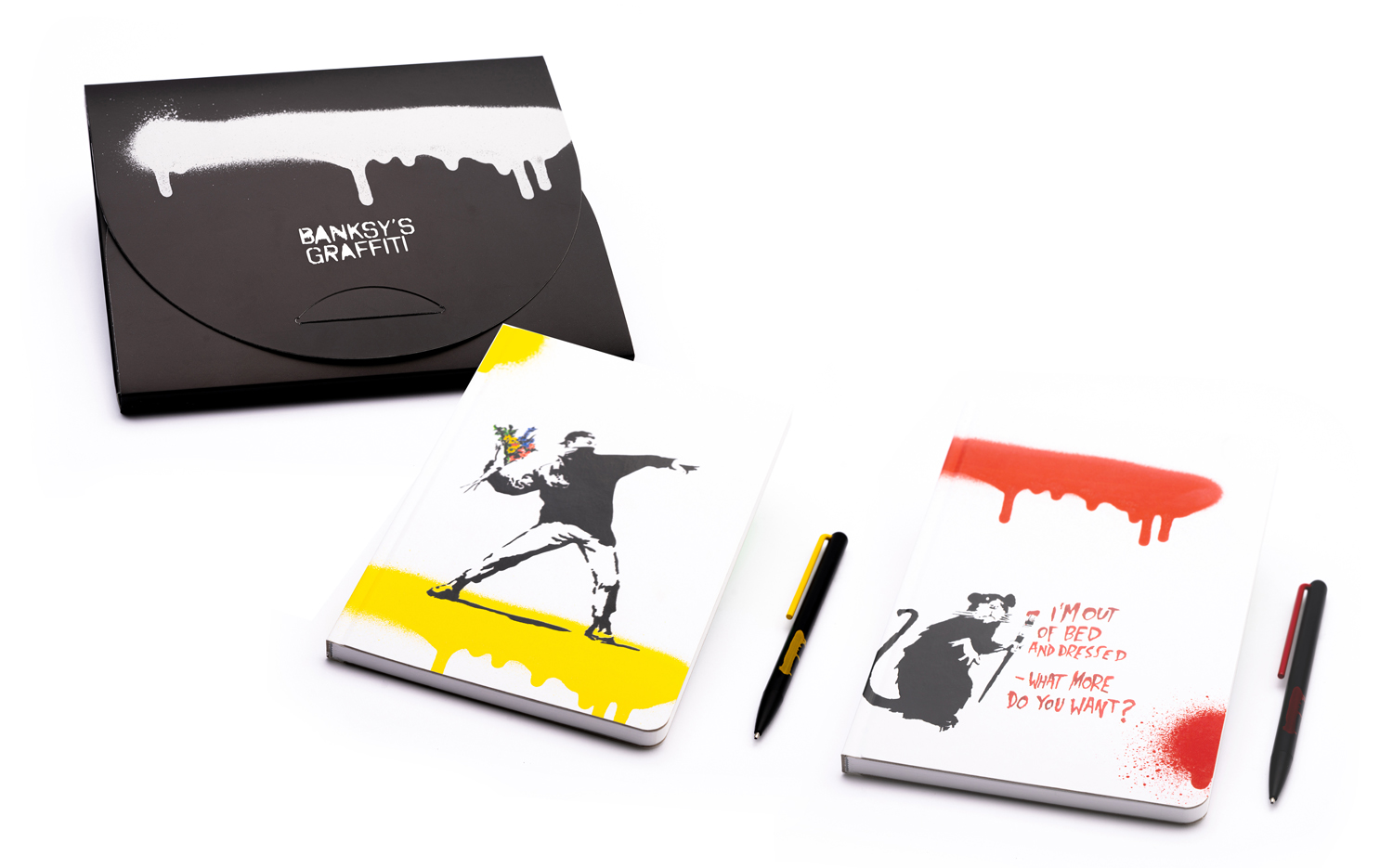 Набор Pininfarina Banksy Метатель цветов: шариковая ручка GrafeeX и блокнот линованный из каменной б (Изображение 10)