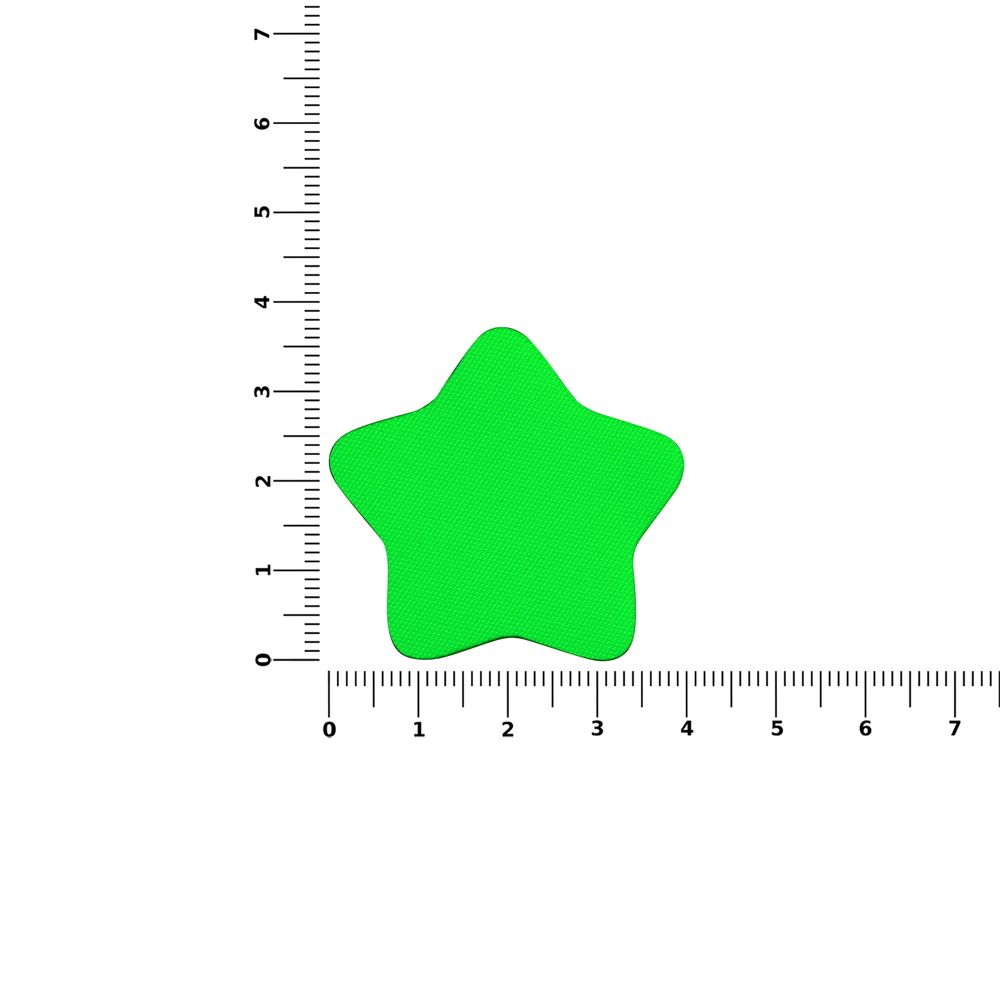 Наклейка тканевая Lunga Bial, M, зеленый неон (Изображение 2)