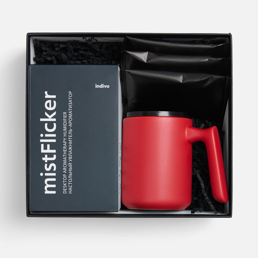 Набор «Микроклимат», черный с красным (Изображение 2)