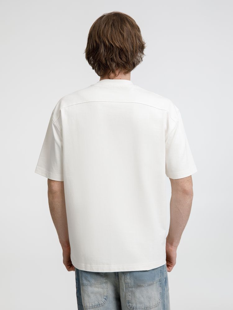 Футболка оверсайз унисекс Sideline, молочно-белая, размер XS/S (Изображение 7)