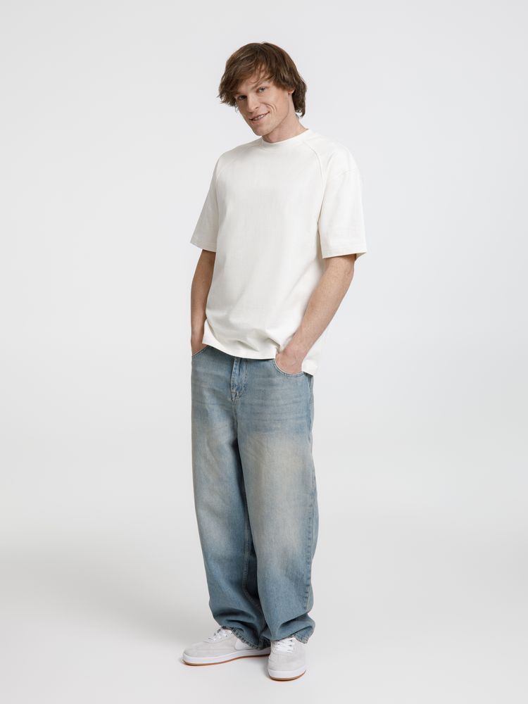 Футболка оверсайз унисекс Sideline, молочно-белая, размер XL/XXL (Изображение 9)