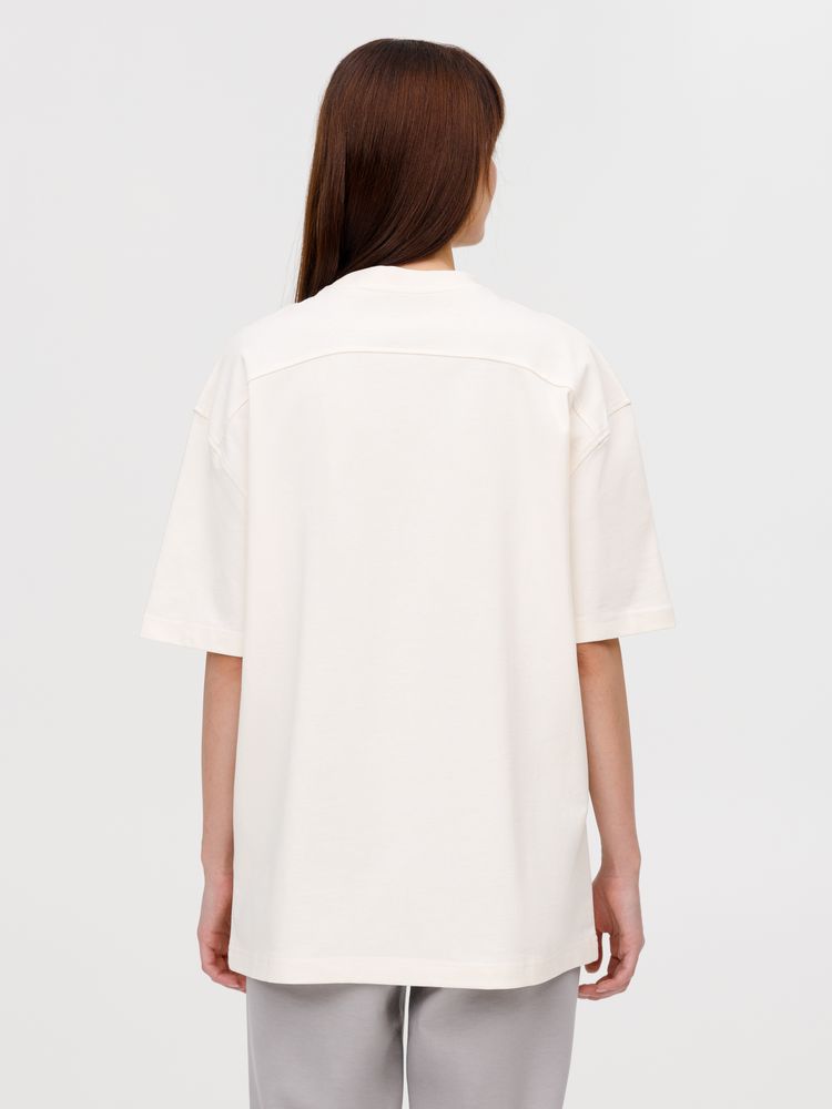 Футболка оверсайз унисекс Sideline, молочно-белая, размер XL/XXL (Изображение 13)