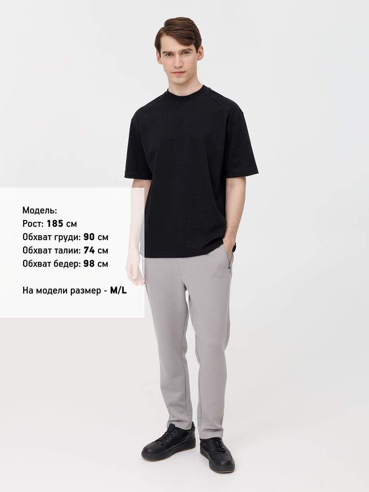 Футболка оверсайз унисекс Sideline, черная, размер M/L (Изображение 10)