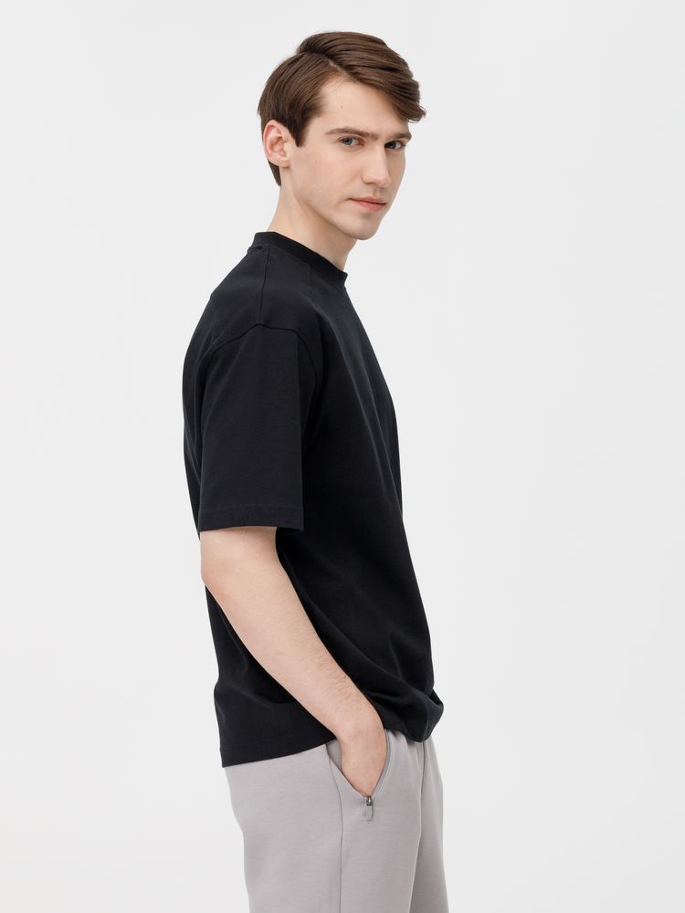 Футболка оверсайз унисекс Sideline, черная, размер M/L (Изображение 12)