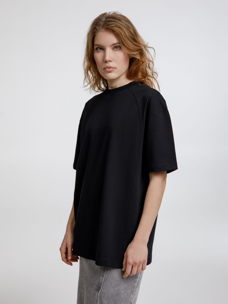 Футболка оверсайз унисекс Sideline, черная, размер XL/XXL (Изображение 5)