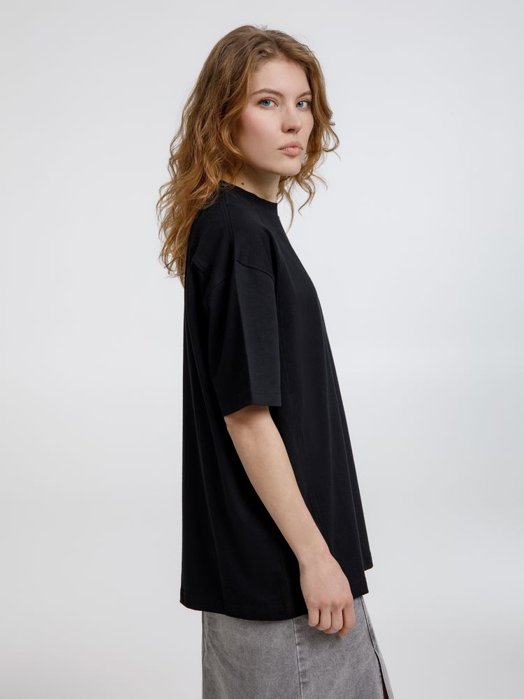 Футболка оверсайз унисекс Sideline, черная, размер XL/XXL (Изображение 6)