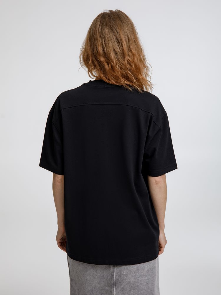 Футболка оверсайз унисекс Sideline, черная, размер XL/XXL (Изображение 8)