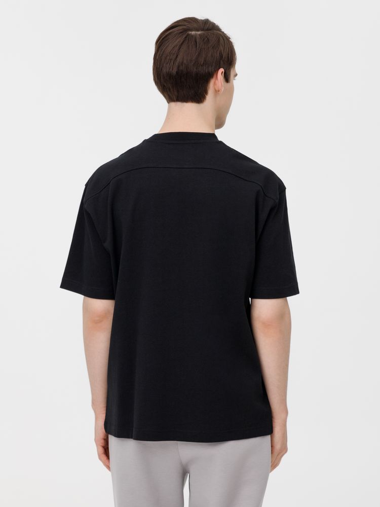 Футболка оверсайз унисекс Sideline, черная, размер XL/XXL (Изображение 14)