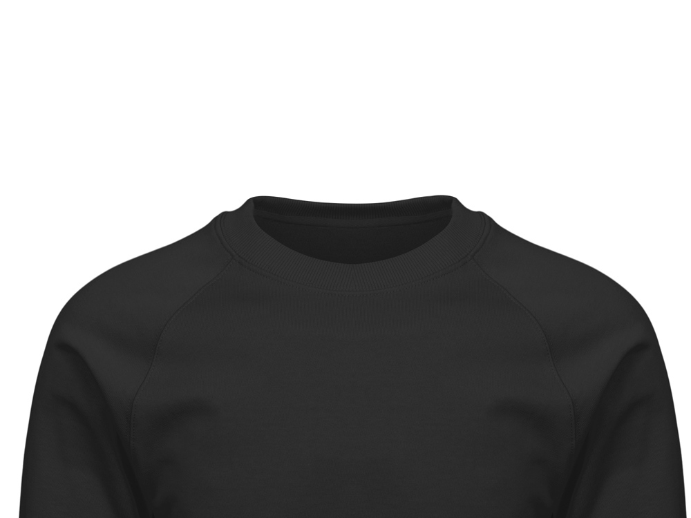 Свитшот оверсайз с рукавом реглан Belgrade, унисекс (черный) XL (Изображение 7)