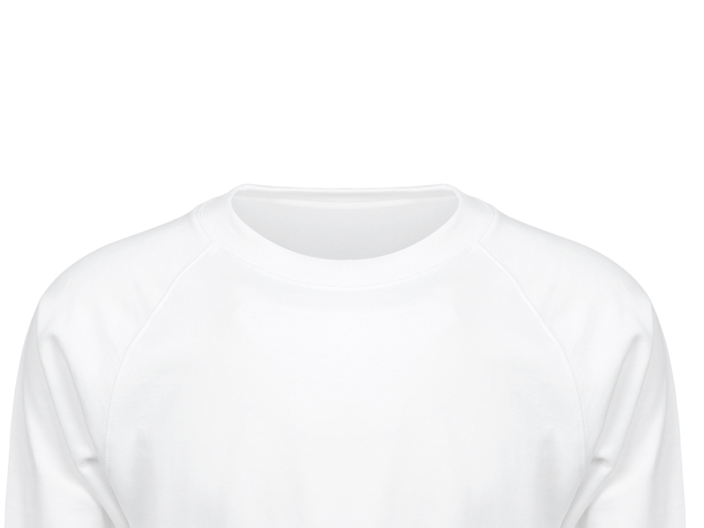 Свитшот оверсайз с рукавом реглан Belgrade, унисекс (белый) S (Изображение 7)