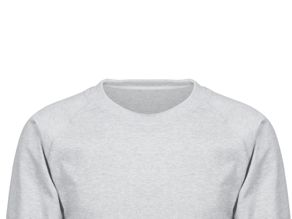Свитшот оверсайз с рукавом реглан Belgrade, унисекс (серый меланж) M (Изображение 6)