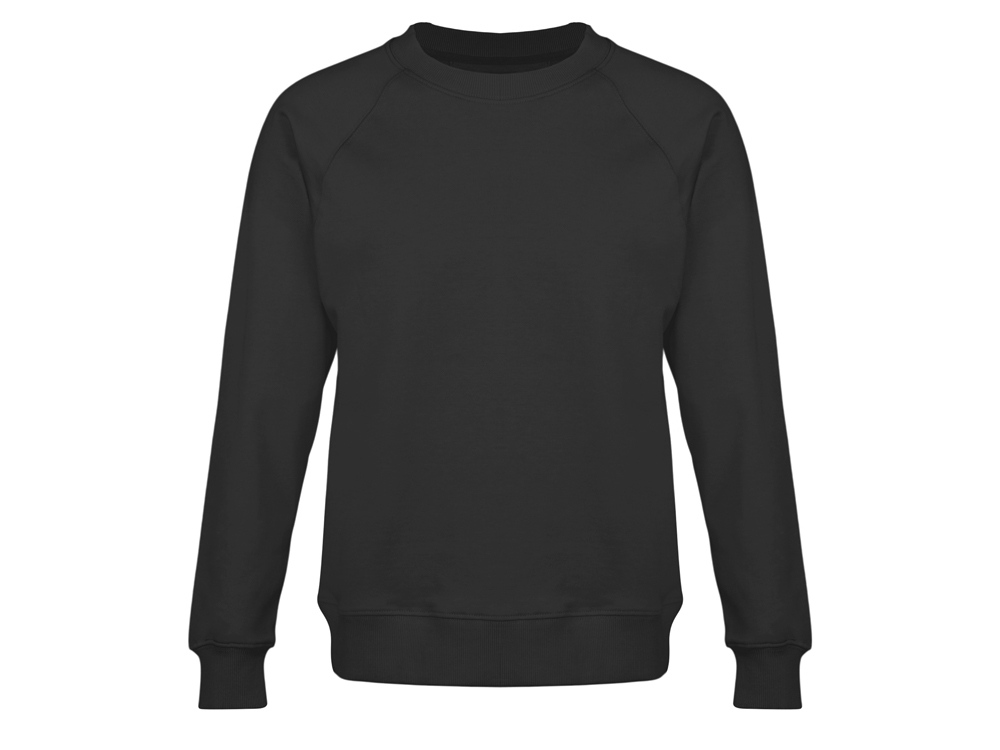 Свитшот оверсайз с рукавом реглан Belgrade, унисекс (черный) M (Изображение 1)