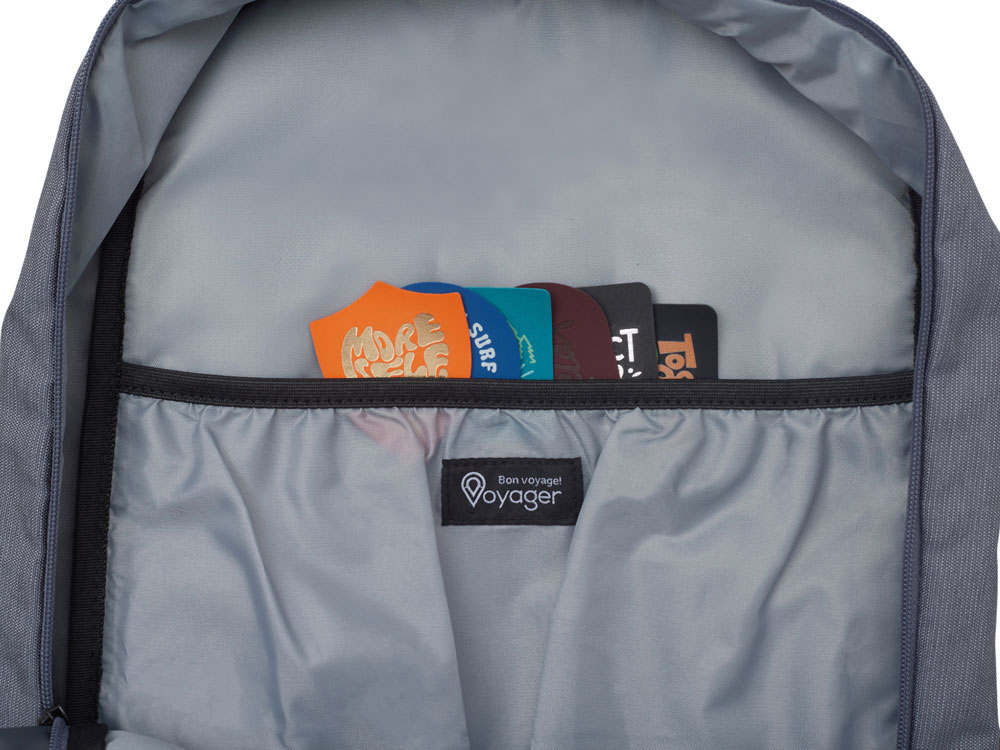 Рюкзак Glaze для ноутбука 15'', серый с патчем (Изображение 4)