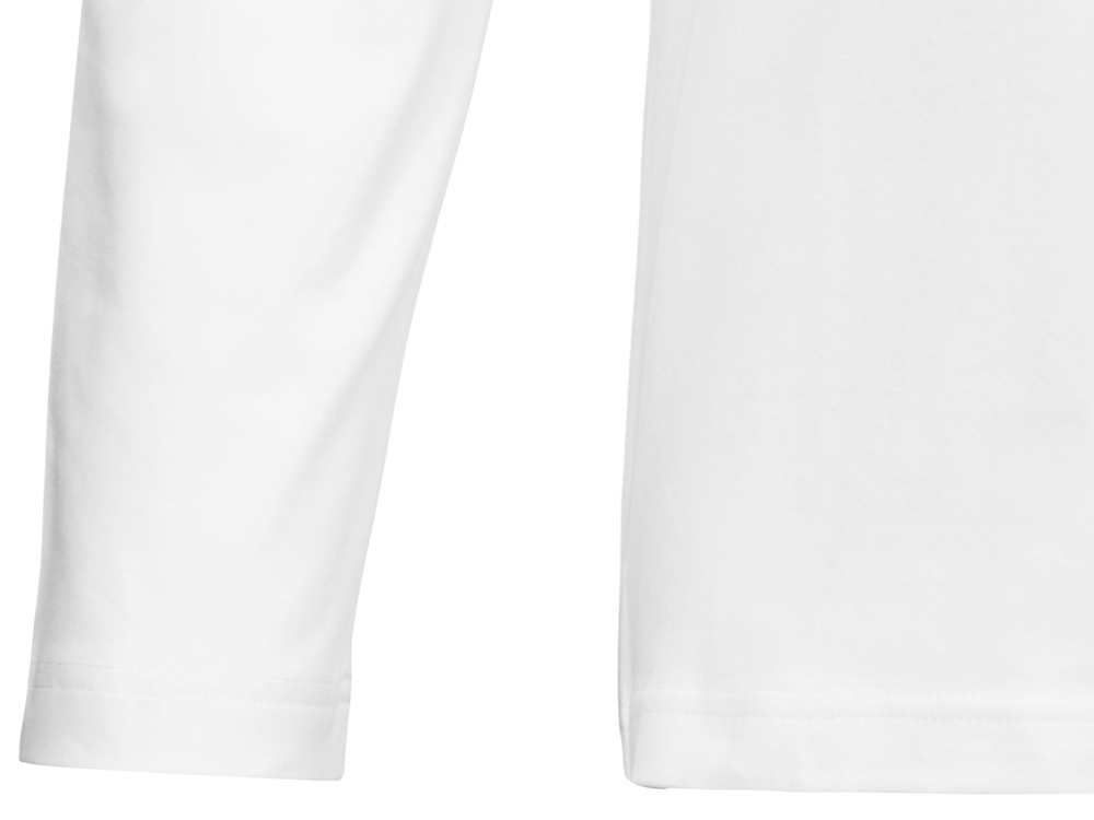 Футболка HD Fit с длинным рукавом, мужская (белый) L (Изображение 4)