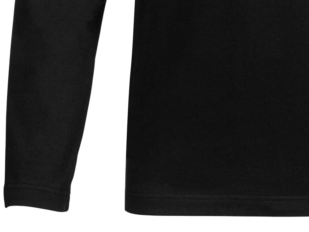 Футболка HD Fit с длинным рукавом, мужская (черный) XL (Изображение 4)