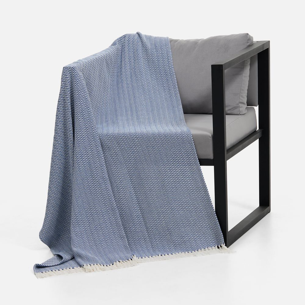 Плед Landour, синий (Изображение 5)