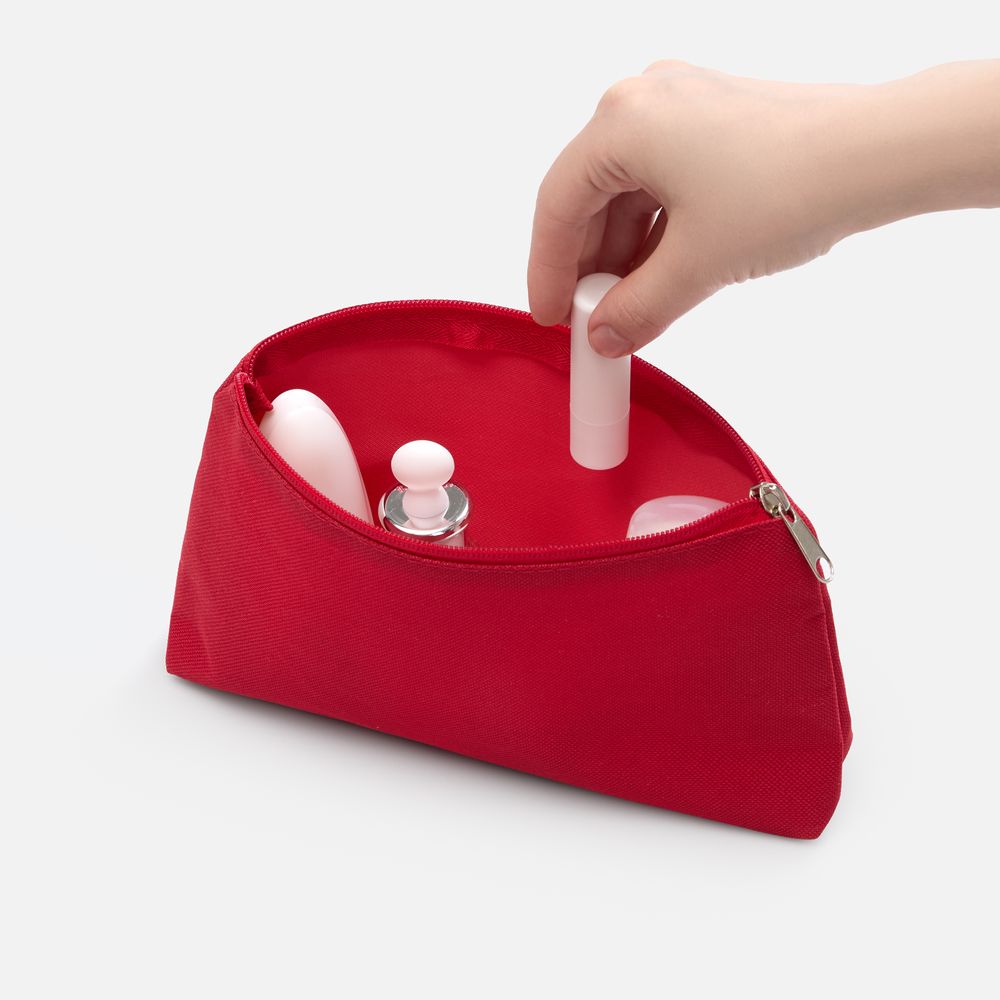 Косметичка Looksi, красная (Изображение 4)