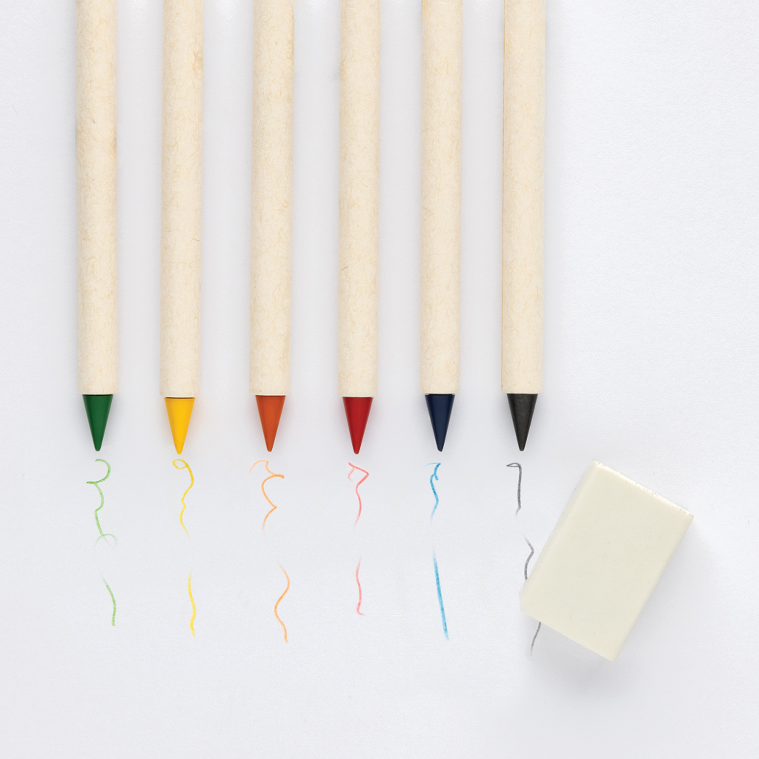 Набор вечных цветных карандашей Micki Infinity GRS с блокнотом и ластиком (Изображение 5)