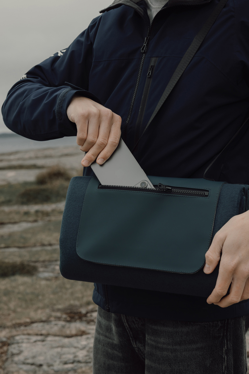 Плед для пикника VINGA Baltimore из переработанного полиэстера RCS, 150х130 см (Изображение 1)