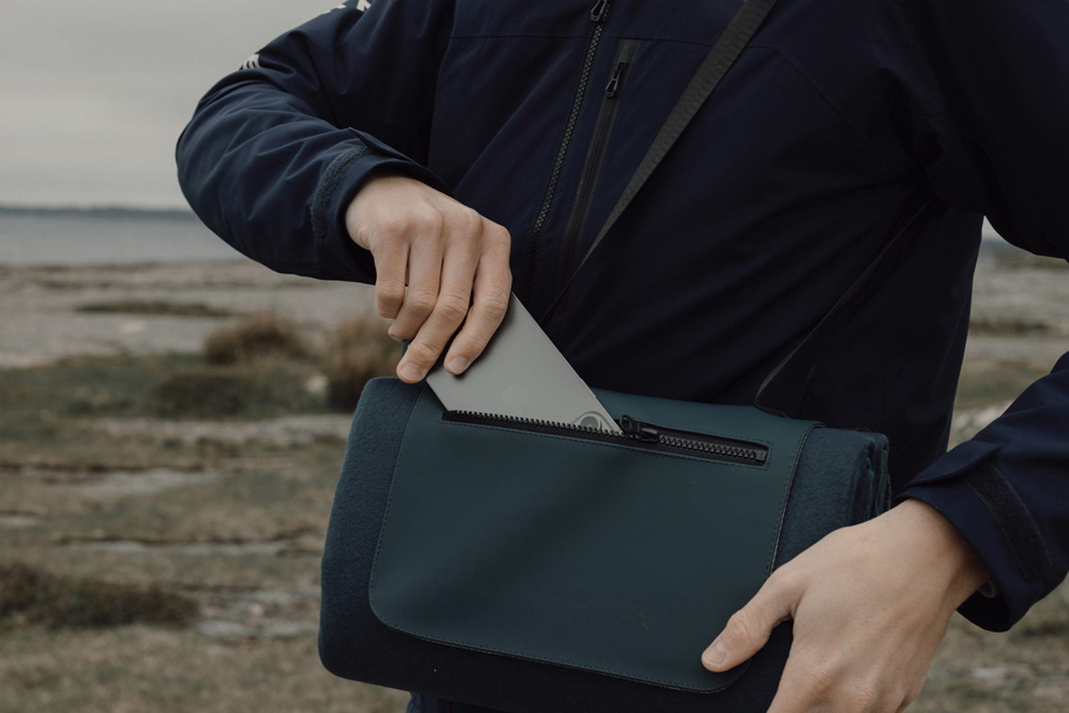 Плед для пикника VINGA Baltimore из переработанного полиэстера RCS, 150х130 см (Изображение 2)