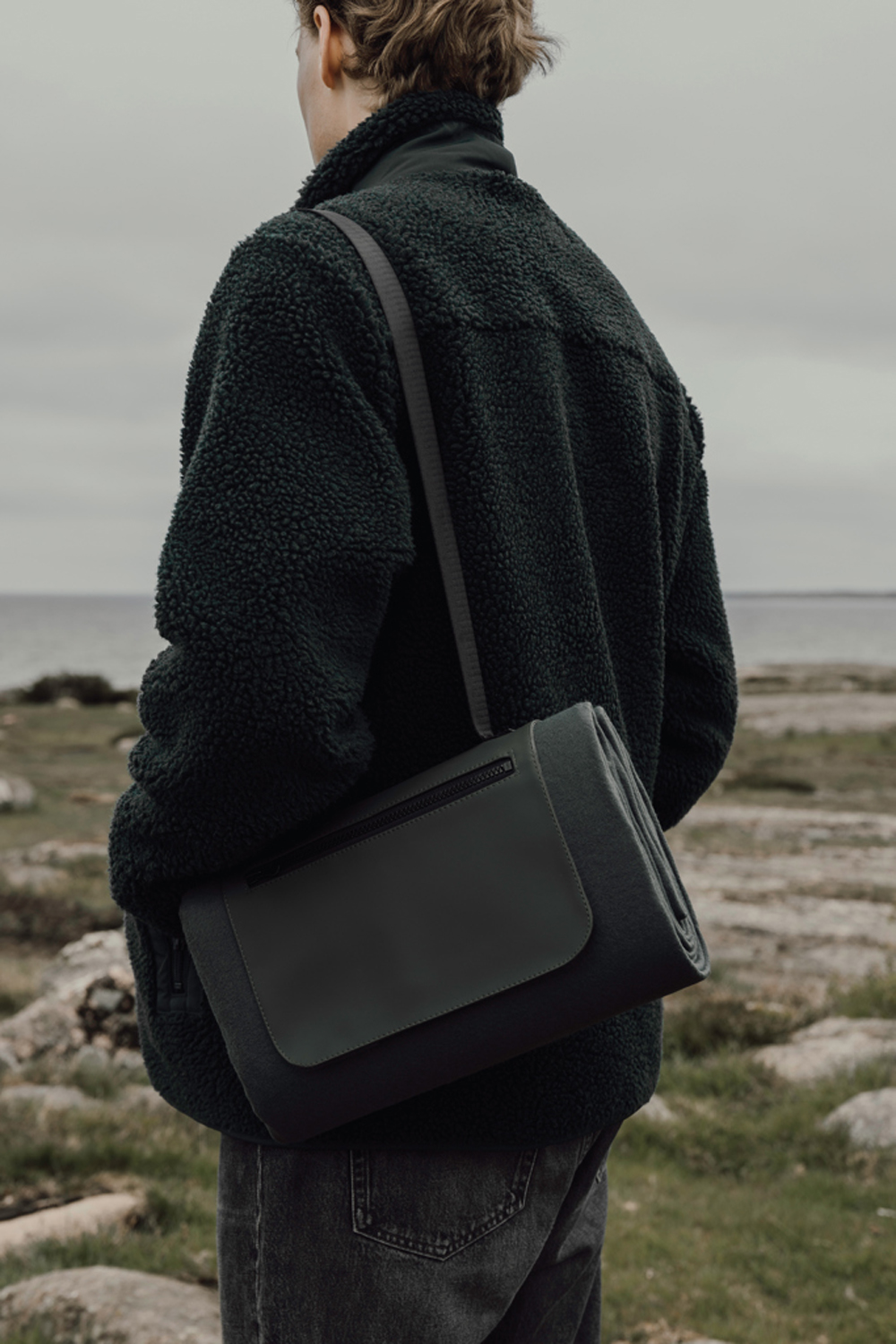 Плед для пикника VINGA Baltimore из переработанного полиэстера RCS, 150х130 см (Изображение 4)