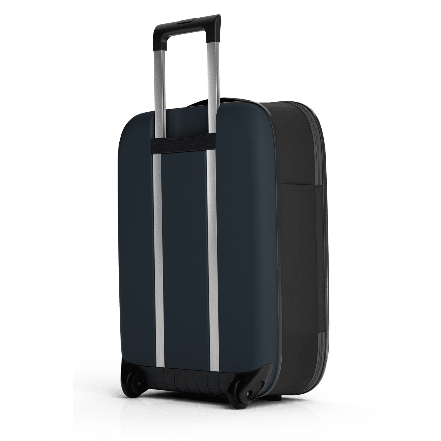Чемодан складной Rollink Vega II 55x40x20 см, 2 колеса, серо-синий (Изображение 7)
