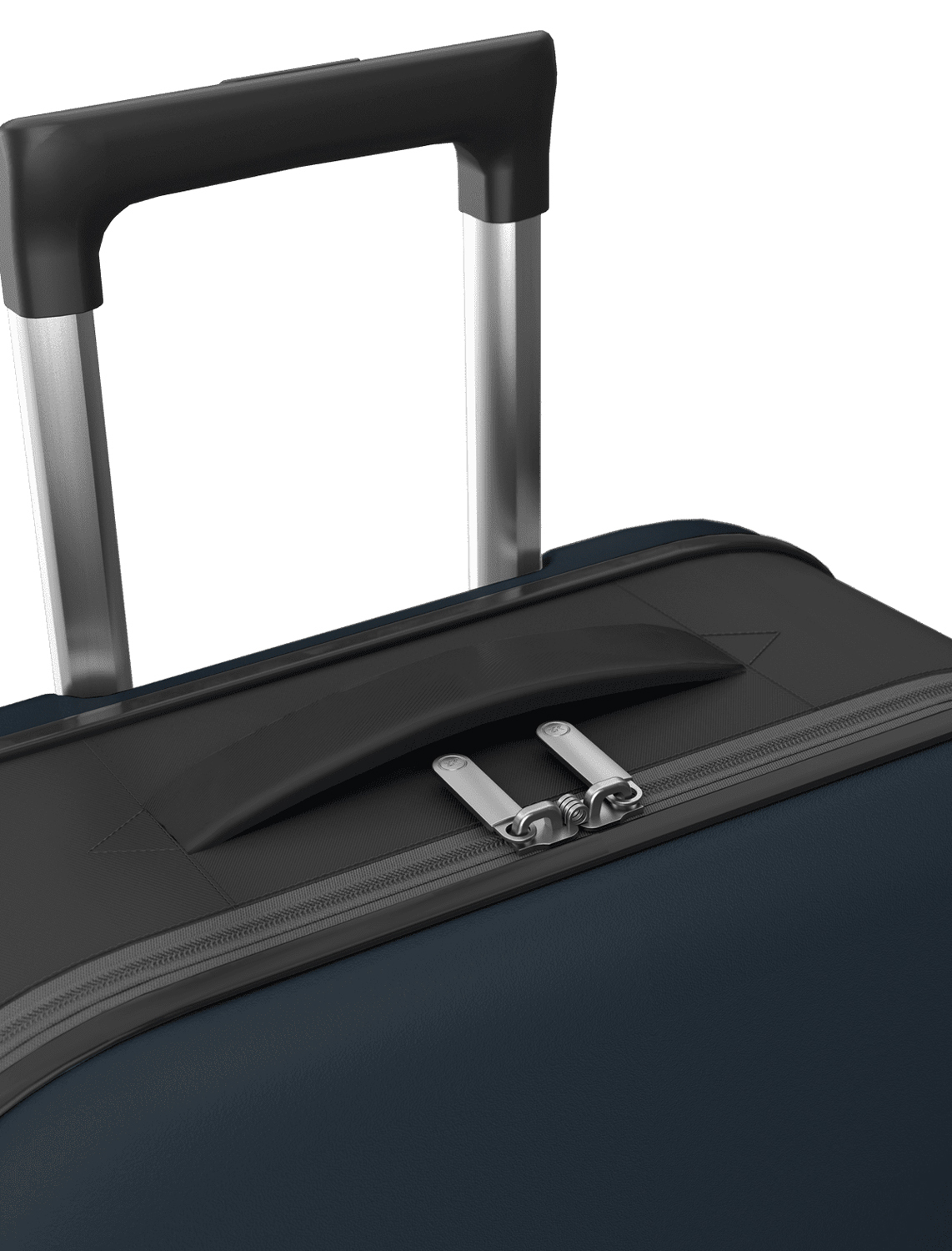 Чемодан складной Rollink Vega II 55x40x20 см, 2 колеса, серо-синий (Изображение 10)