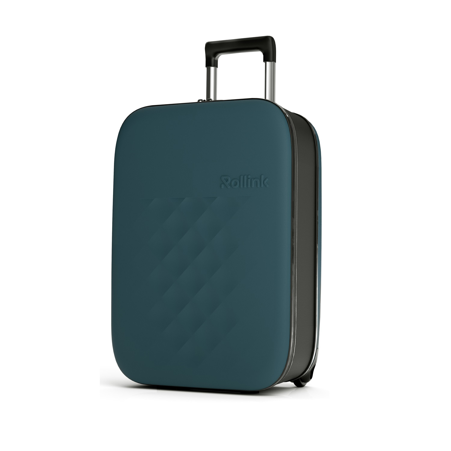 Чемодан складной Rollink Vega II 55x40x20 см, 2 колеса, сине-зеленый (Изображение 4)