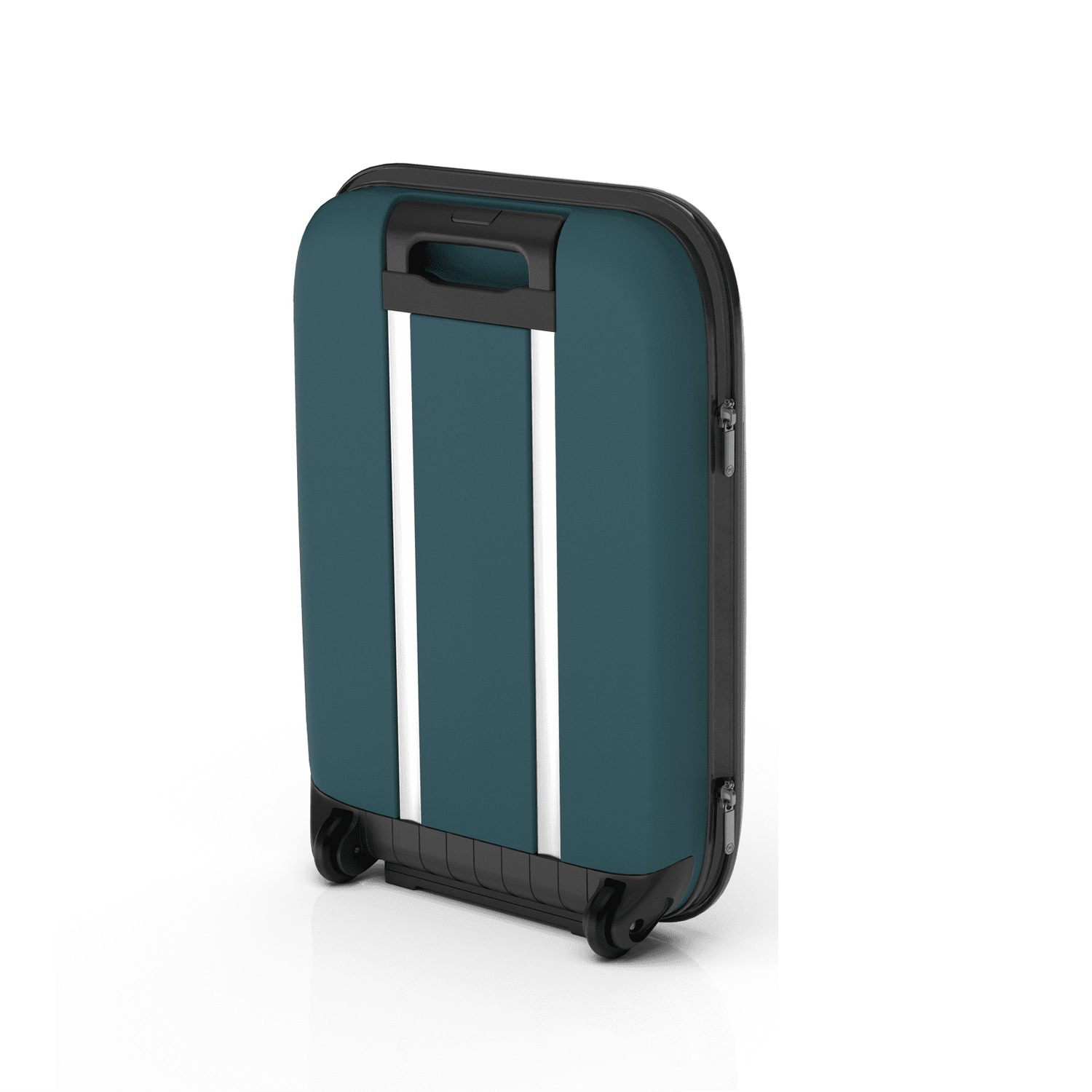 Чемодан складной Rollink Vega II 55x40x20 см, 2 колеса, сине-зеленый (Изображение 6)