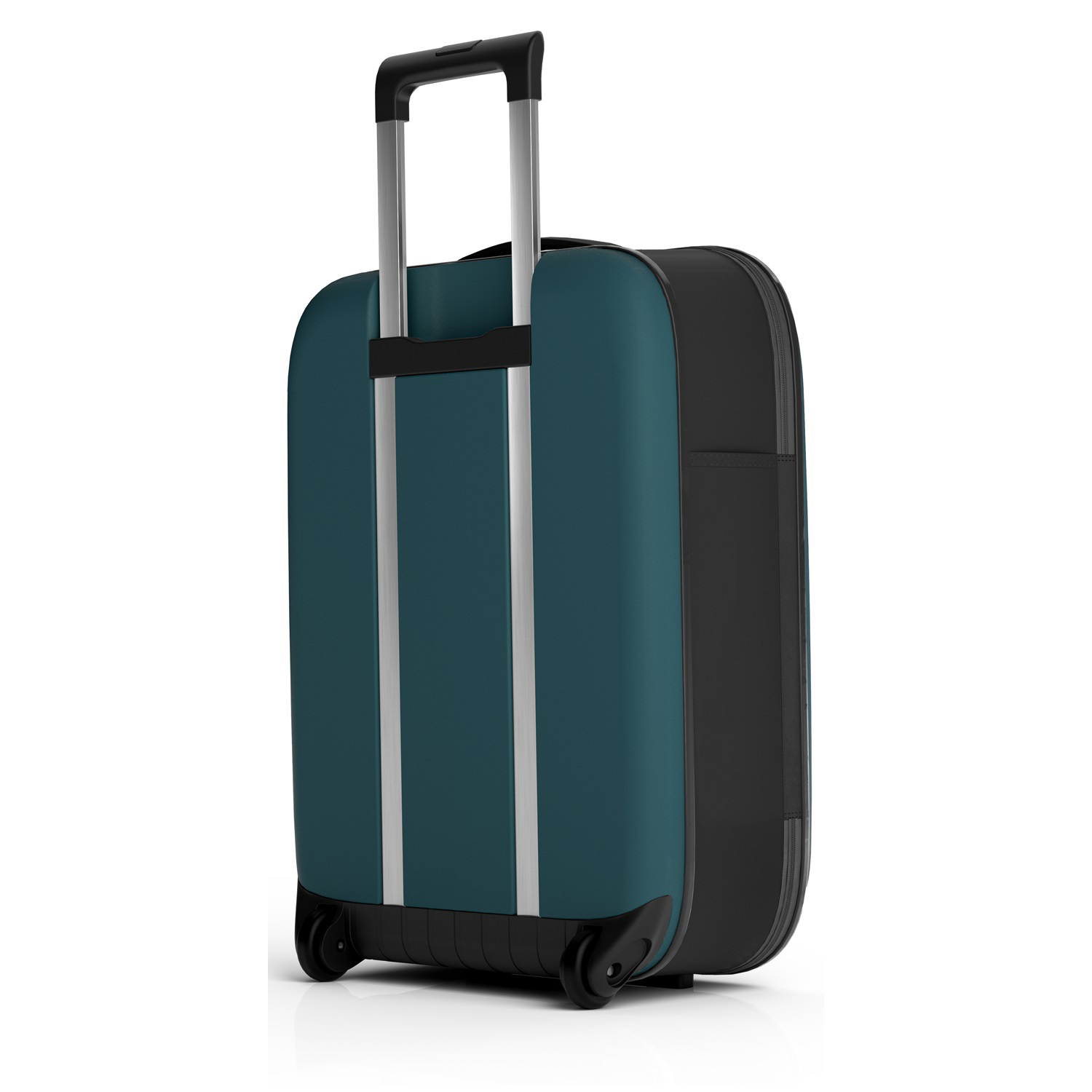 Чемодан складной Rollink Vega II 55x40x20 см, 2 колеса, сине-зеленый (Изображение 7)