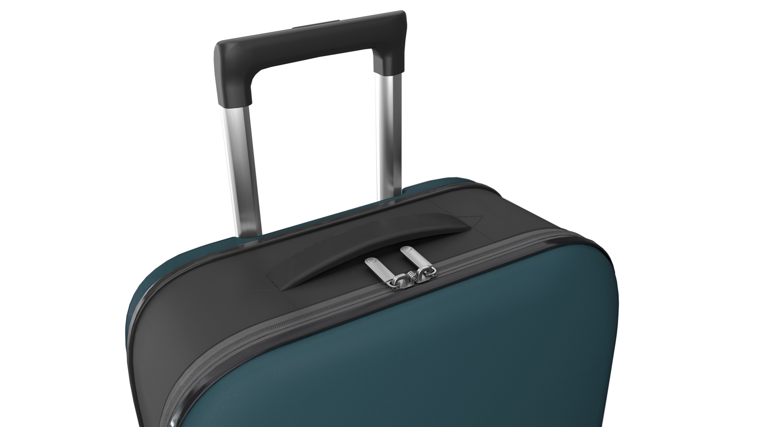 Чемодан складной Rollink Vega II 55x40x20 см, 2 колеса, сине-зеленый (Изображение 10)