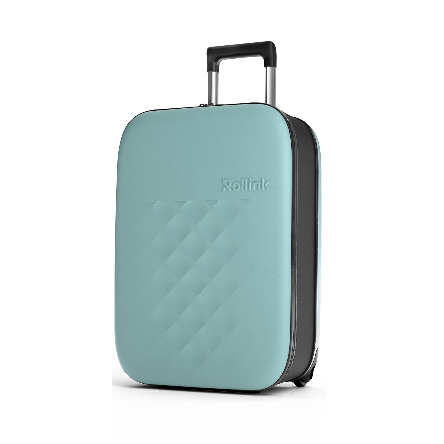 Чемодан складной Rollink Vega II 55x40x20 см, 2 колеса, бирюзовый (Изображение 4)