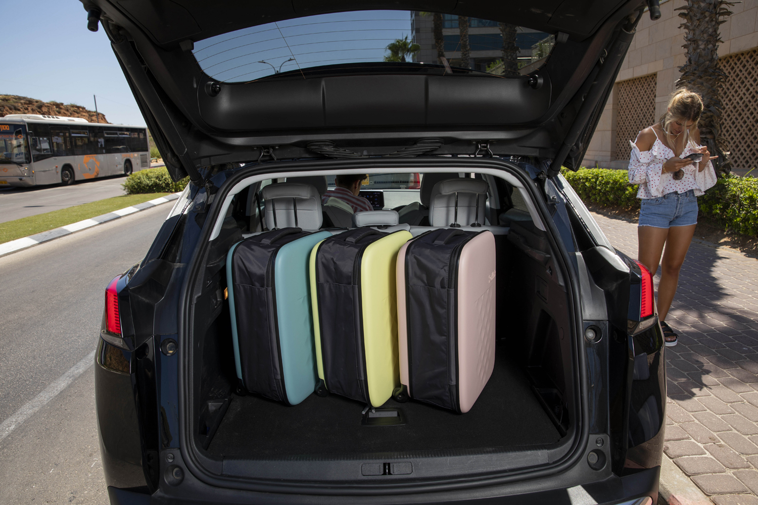 Чемодан складной Rollink Vega II 55x40x20 см, 2 колеса, бирюзовый (Изображение 15)