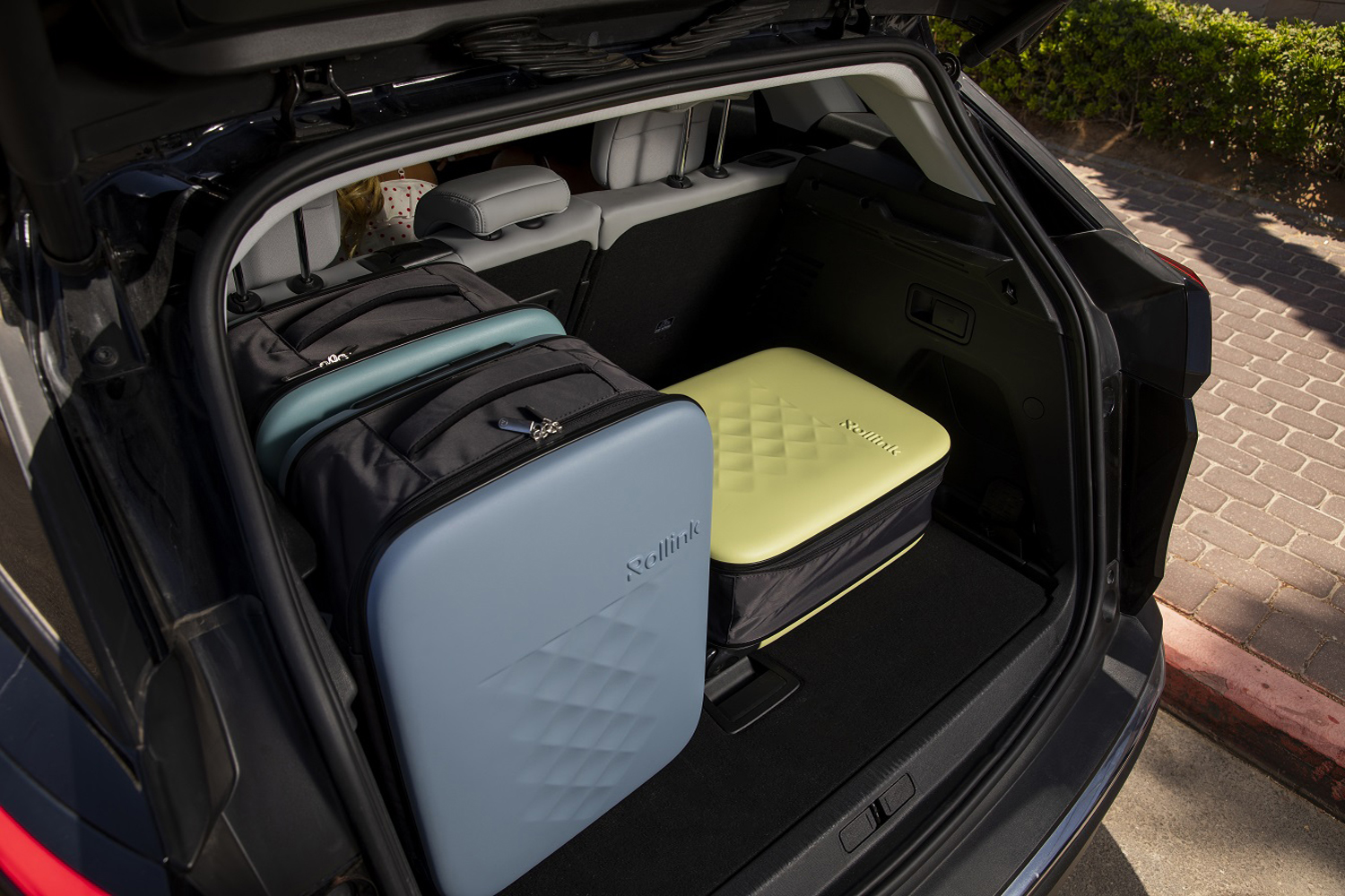 Чемодан складной Rollink Vega II 55x40x20 см, 2 колеса, бирюзовый (Изображение 16)