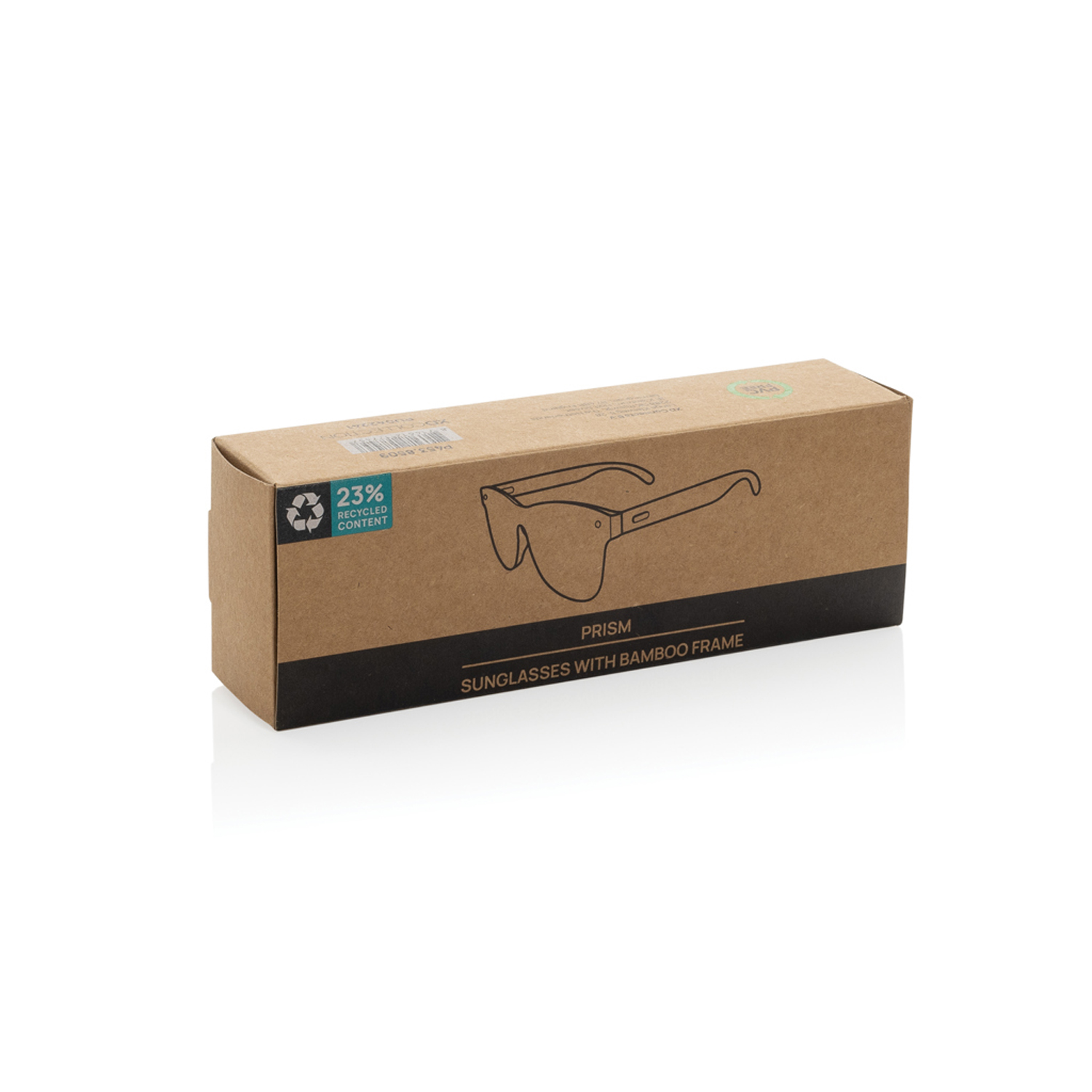 Солнцезащитные очки Prism из переработанного пластика RCS с бамбуковыми дужками (Изображение 4)
