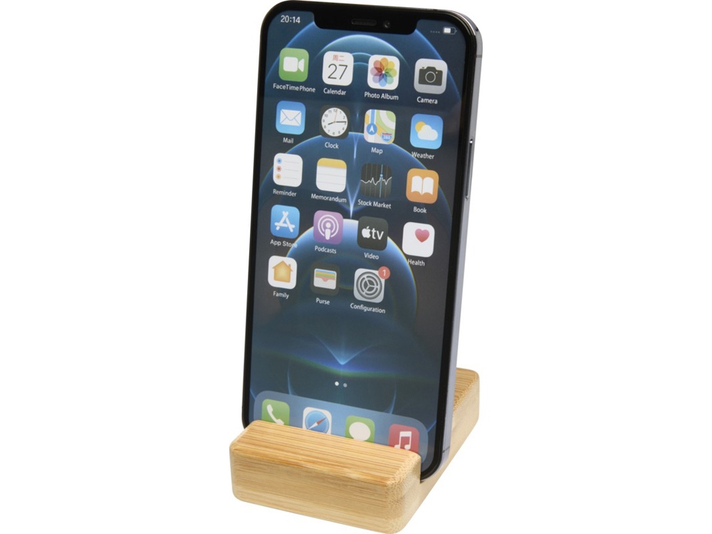Ebla бамбуковая подставка для телефона (Изображение 4)