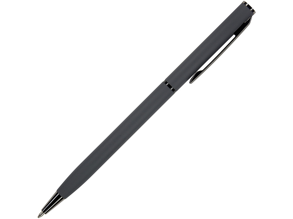Ручка металлическая шариковая Palermo, софт-тач (графит) 
