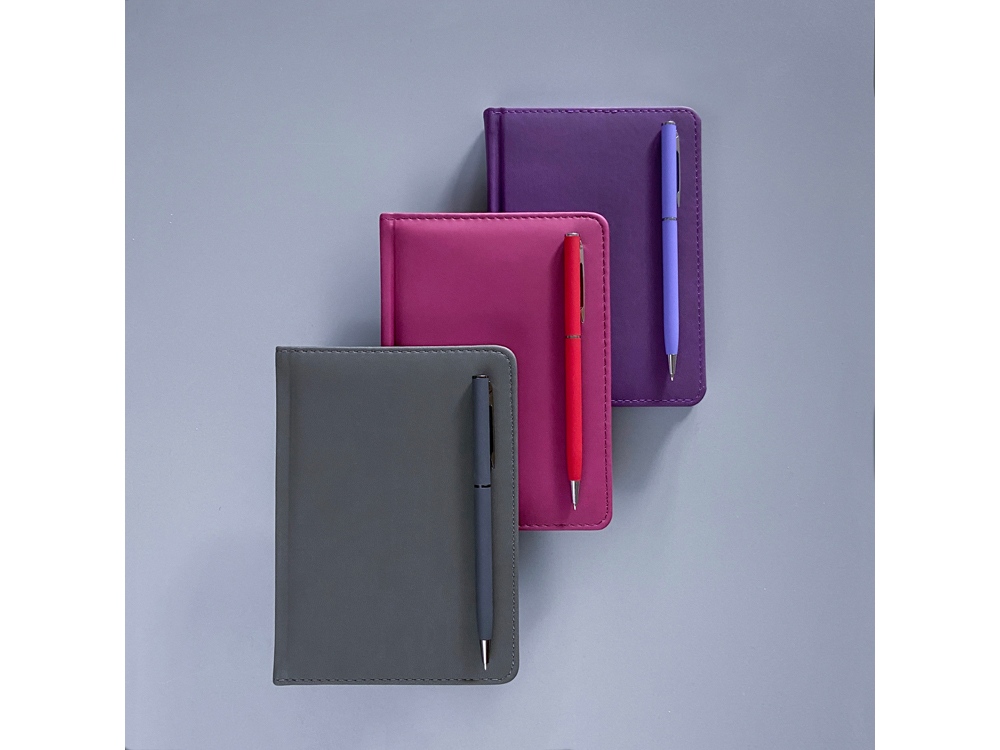 Ручка металлическая шариковая Palermo, софт-тач (графит)  (Изображение 7)