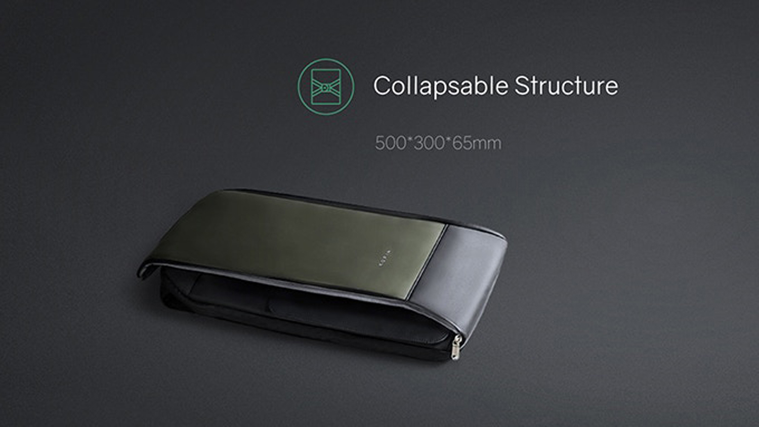 Рюкзак KORIN FlipPack 47х30х17 см, зеленый/черный (Изображение 12)