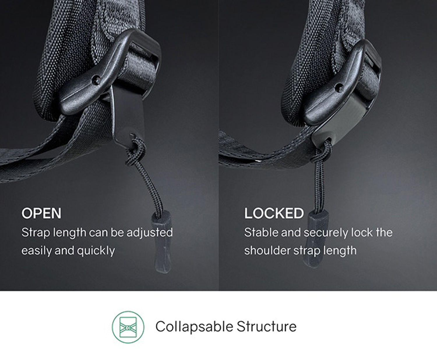 Рюкзак KORIN FlipPack 47х30х17 см, зеленый/черный (Изображение 20)