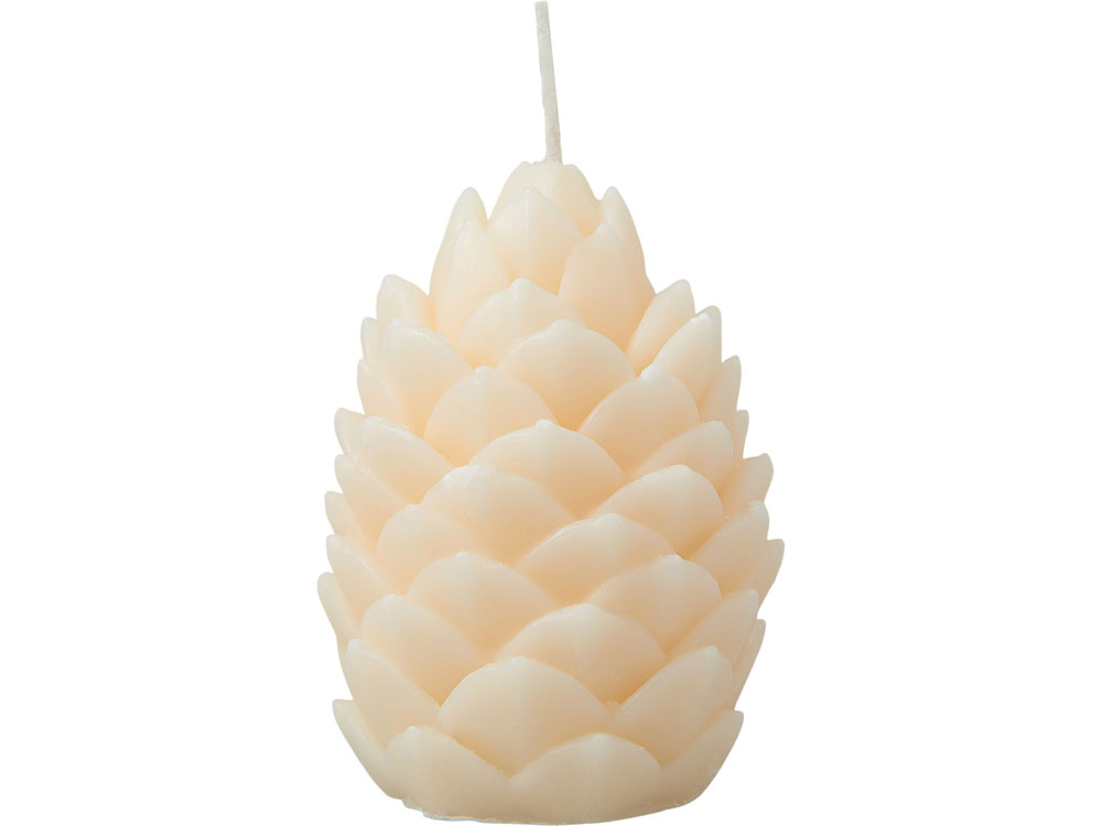 Свеча Шишка, молочный (Изображение 3)
