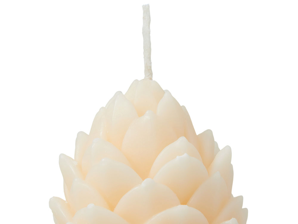 Свеча Шишка, молочный (Изображение 4)