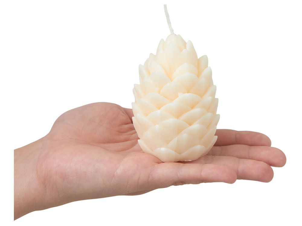 Свеча Шишка, молочный (Изображение 5)