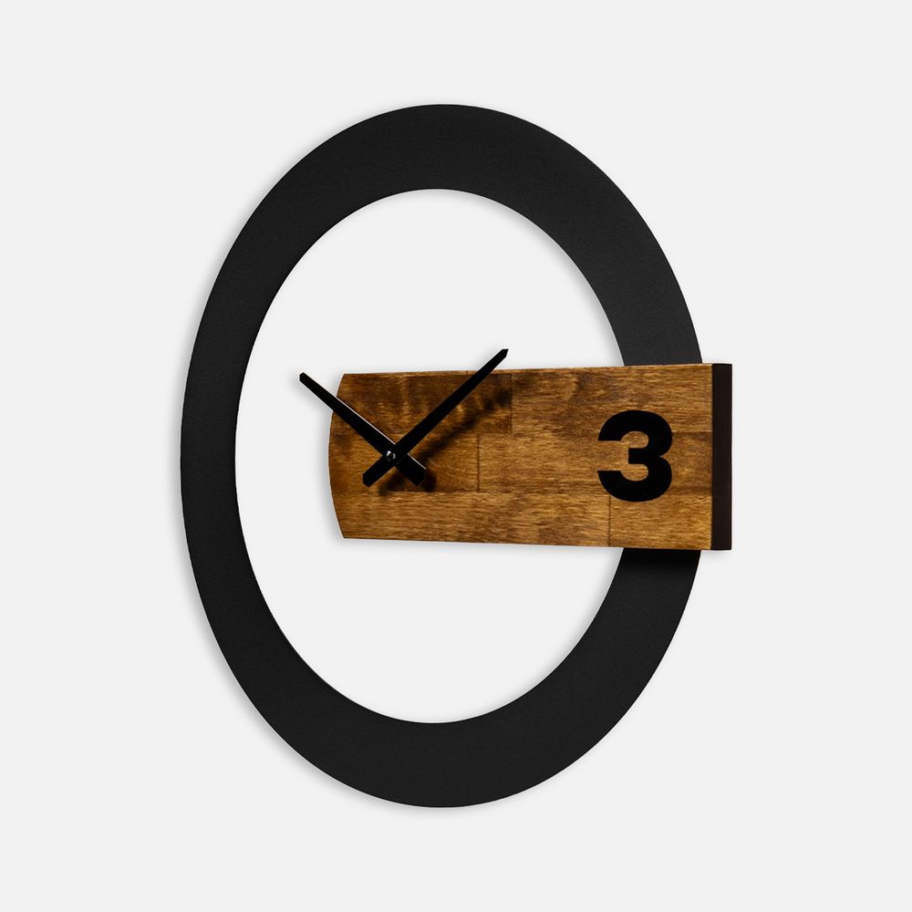 Часы TimeLord, черные с коричневым (Изображение 2)